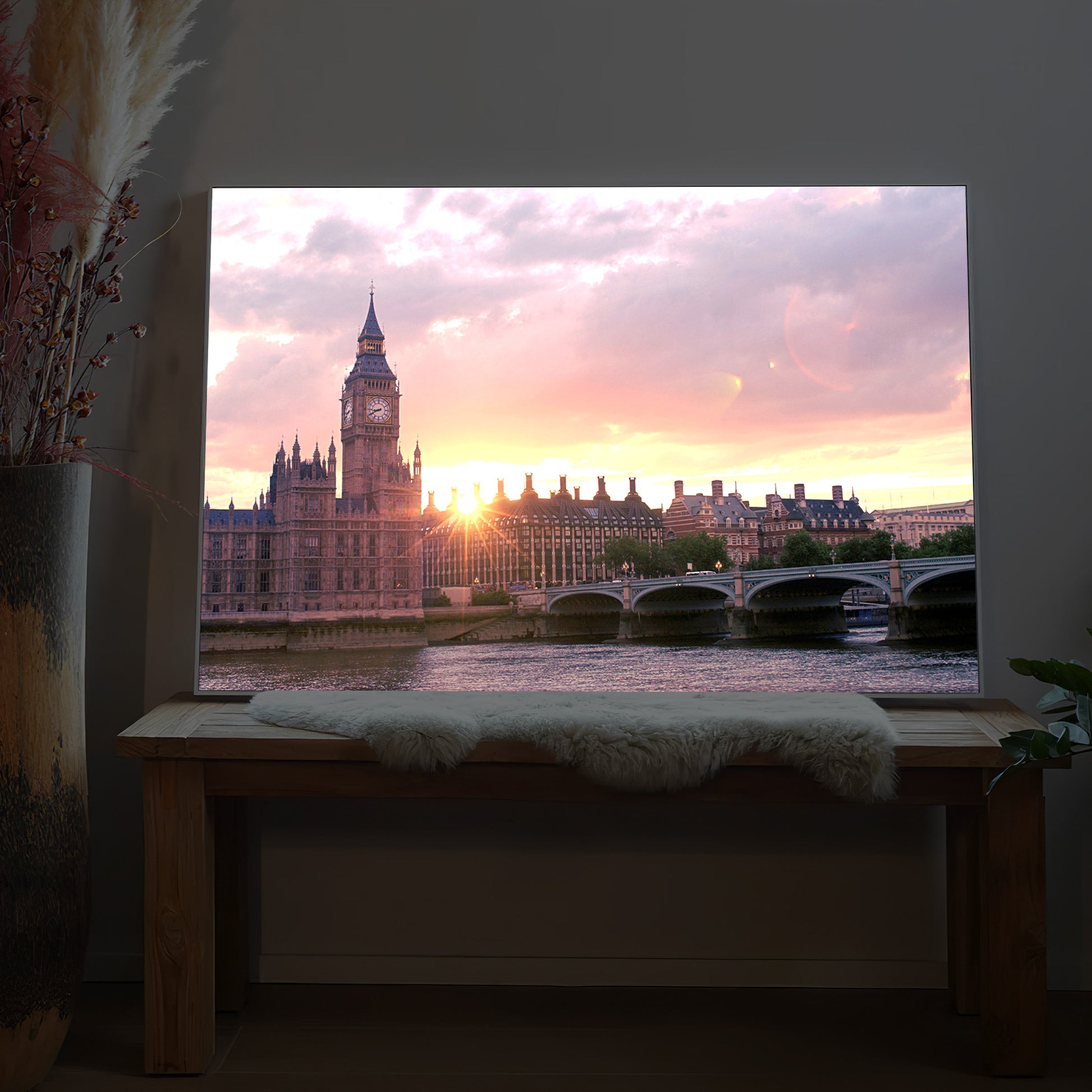 LED-Bild mit London Big Ben Motiv, rechteckige Leinwand