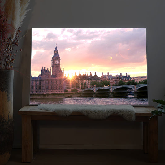 LED-Bild mit London Big Ben Motiv, rechteckige Leinwand
